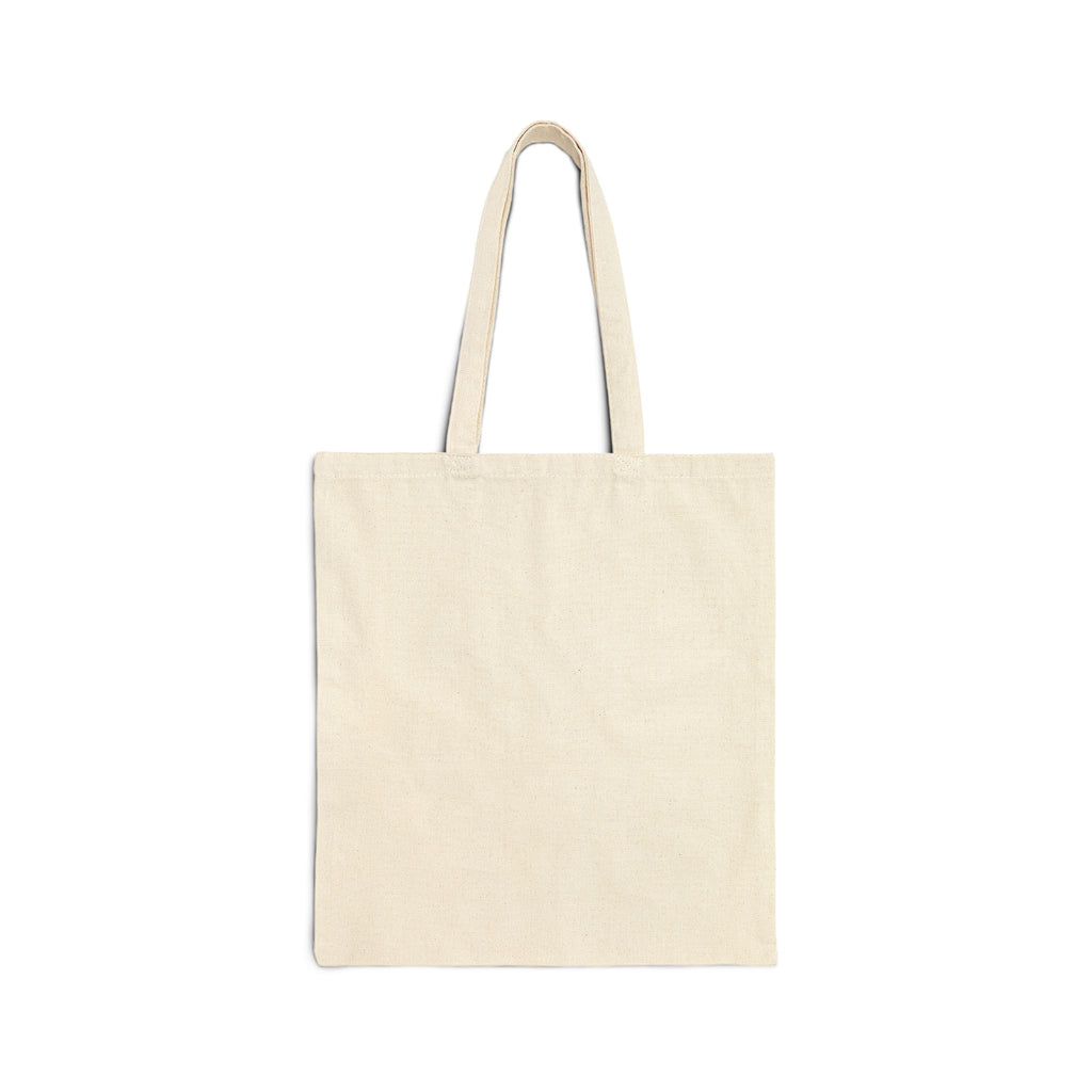 Canvas Tote Bag — "She is what she thinks she is" Heart Design
