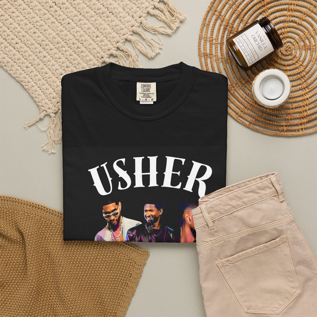 Tour Tee — Usher Collage Concert Shirt