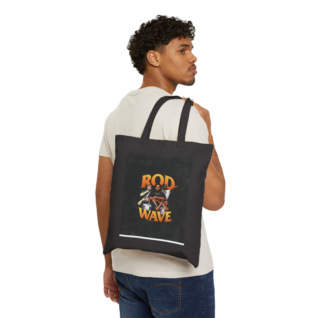 Rod Wave Graphic Tote Bag — Retro Music Lyric Canvas Shopper